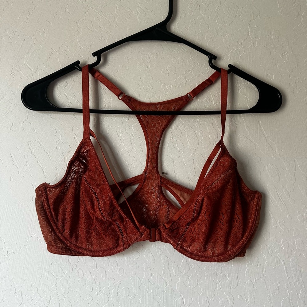 Victoria's Secret Rust Lace Bralette